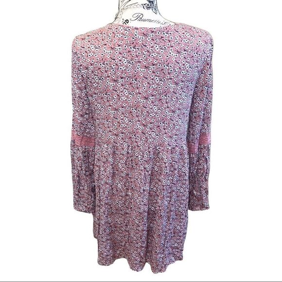 Miami || Pink Floral Print Dress || Small - Picture 3 of 12